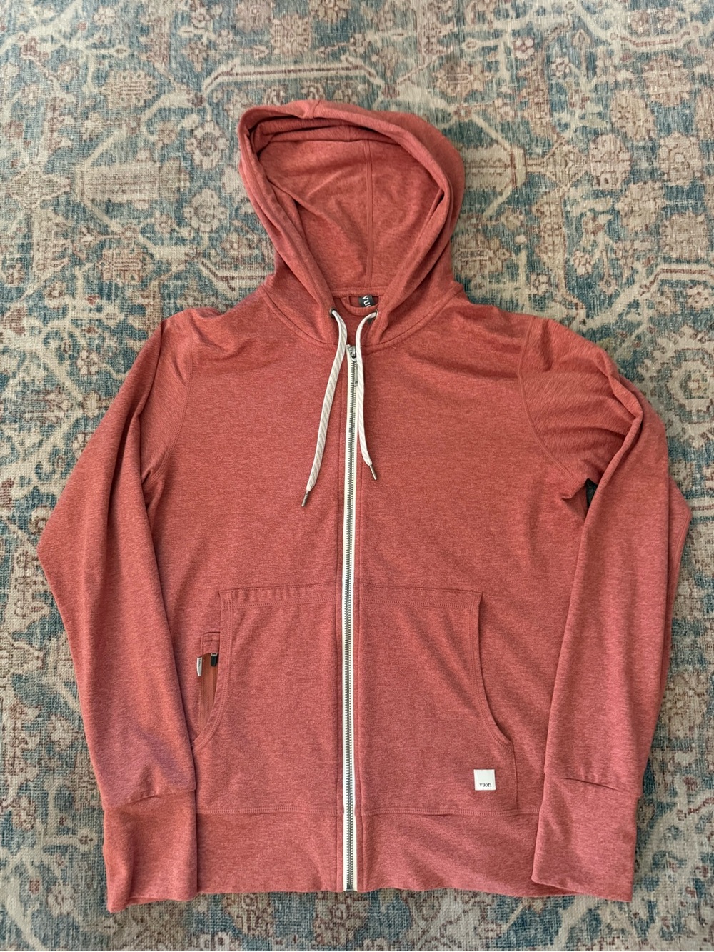 Vuori Women's - Dusty Rose Halo Essentials Zip Hoodie